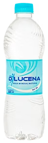 Garrafa de água mineral natural D'Lucena sem gás de 500 ml